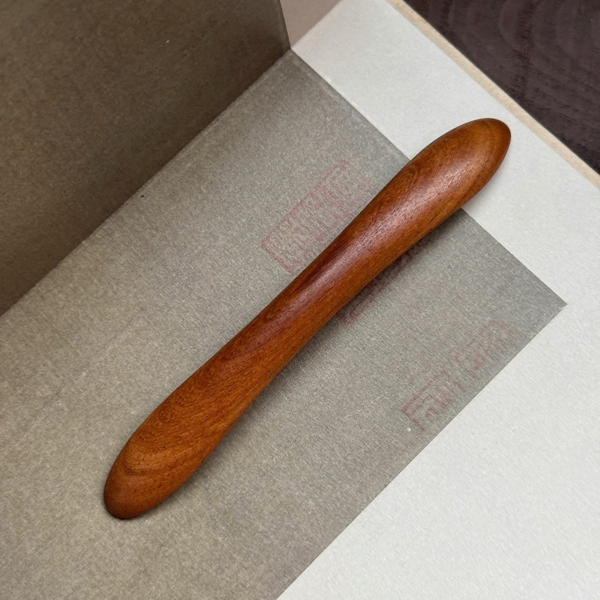 Natural African Blackwood Hair Stick - Double Prong Design Hairpin #双翘