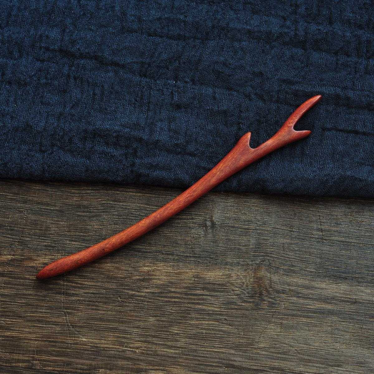 Natural Red Sandalwood Hair Stick Set - Assorted Designs 18cm Hairpins #红檀木发簪合集