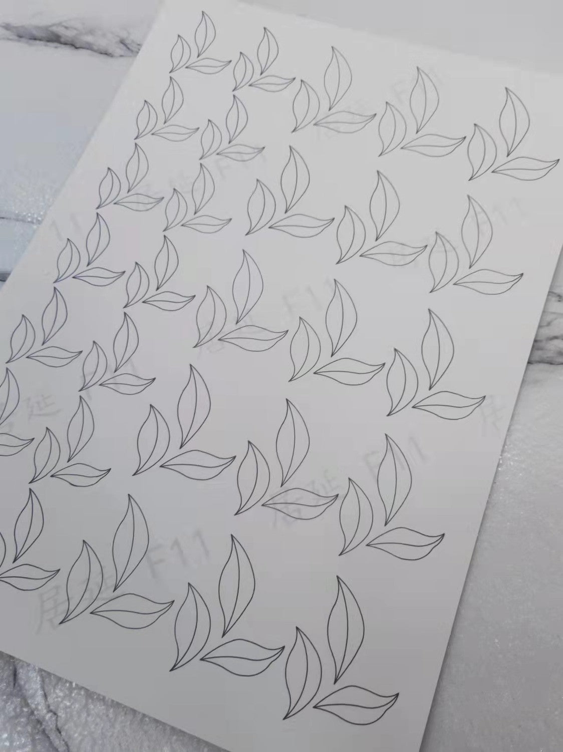 JY DIY Chanhua Paper Template for Traditional Hair Accessories - F Series