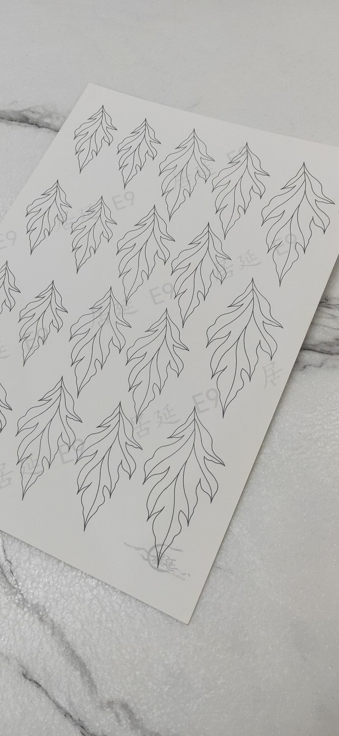 JY DIY Chanhua Paper Template for Traditional Hair Accessories - E Series