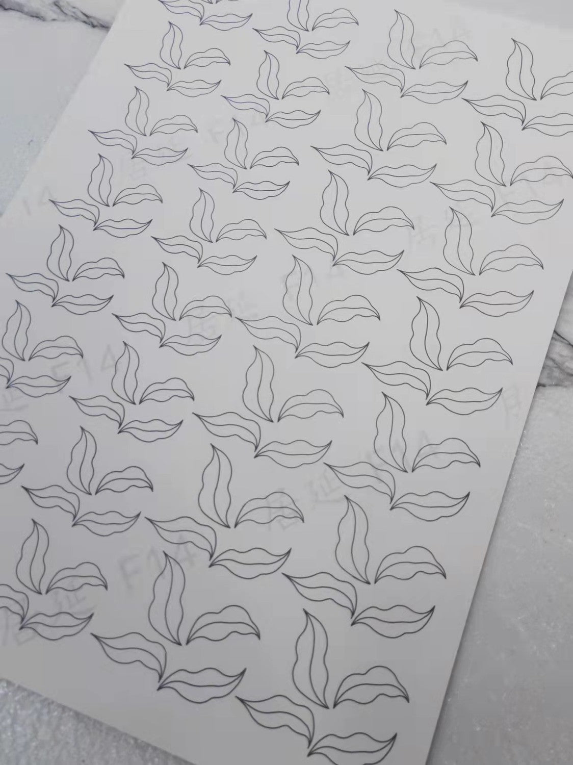 JY DIY Chanhua Paper Template for Traditional Hair Accessories - F Series