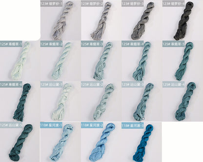 400m Suzhou Embroidery Untwisted Mulberry Silk Thread(Grey03)