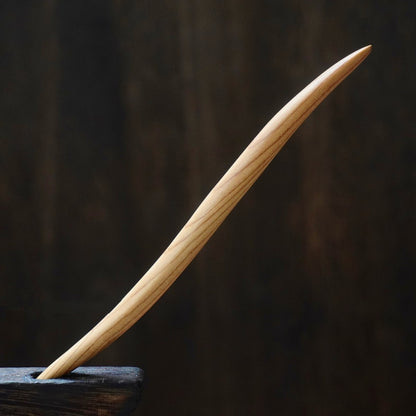 Natural Peach Wood Hair Stick Set - Assorted Abstract Designs 15cm Hairpins #15cm桃木发簪