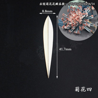 Chanhua Templates Pattern Hard Cardboard Slices - Chrysanthemum(MC212-MC218)