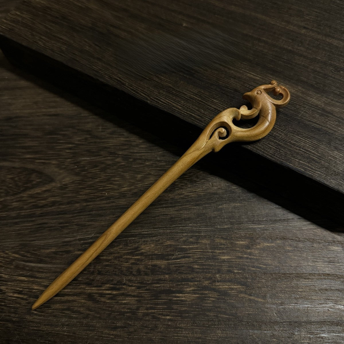 Natural Aged Peach Wood Hair Stick Set - Assorted Floral and Nature Designs Hairpins #老桃木簪合集