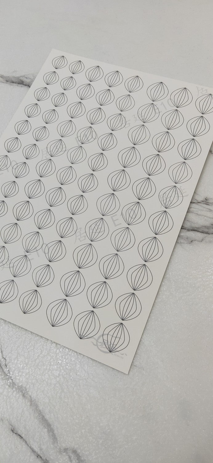 JY DIY Chanhua Paper Template for Traditional Hair Accessories - E Series