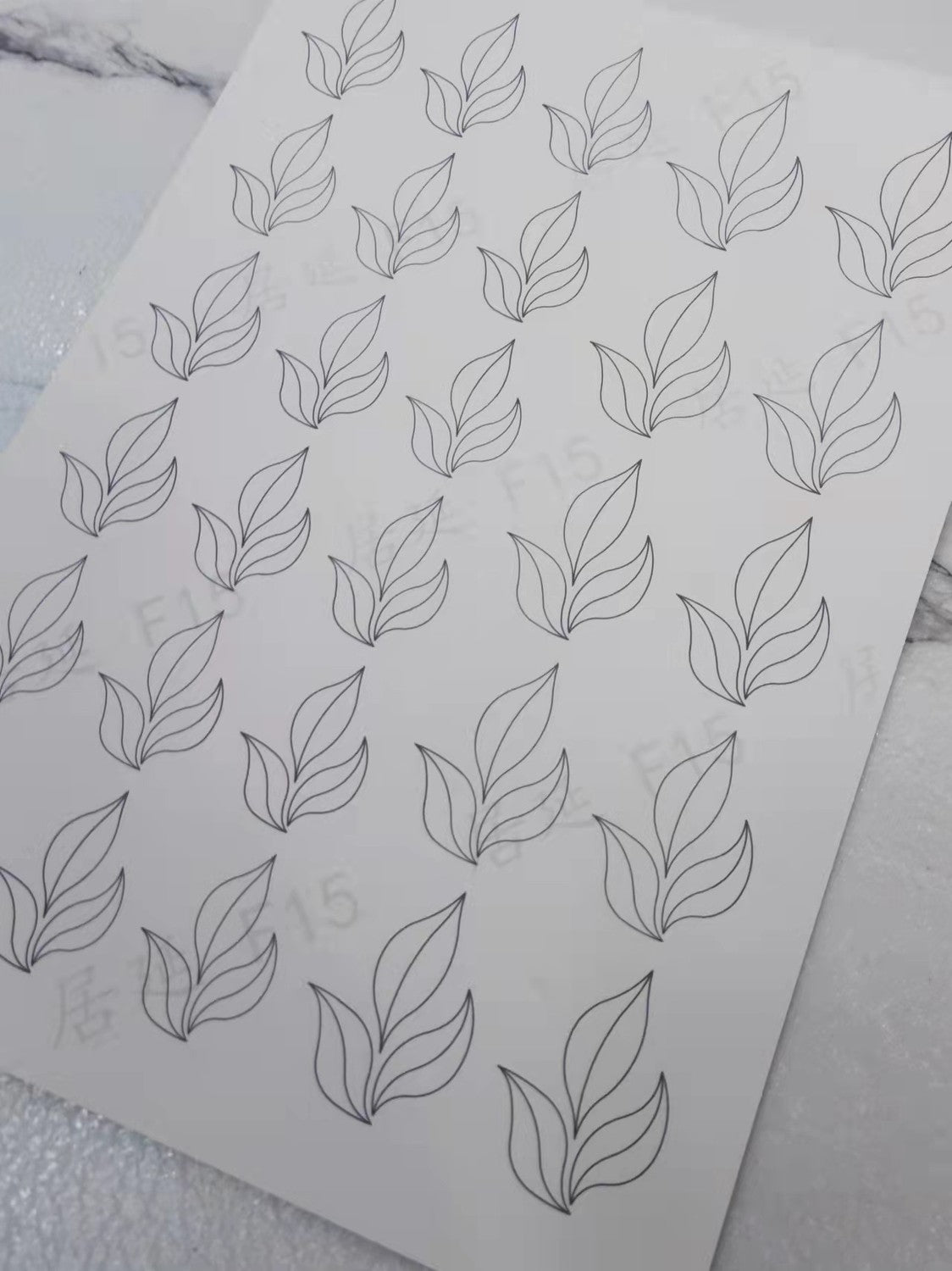 JY DIY Chanhua Paper Template for Traditional Hair Accessories - F Series