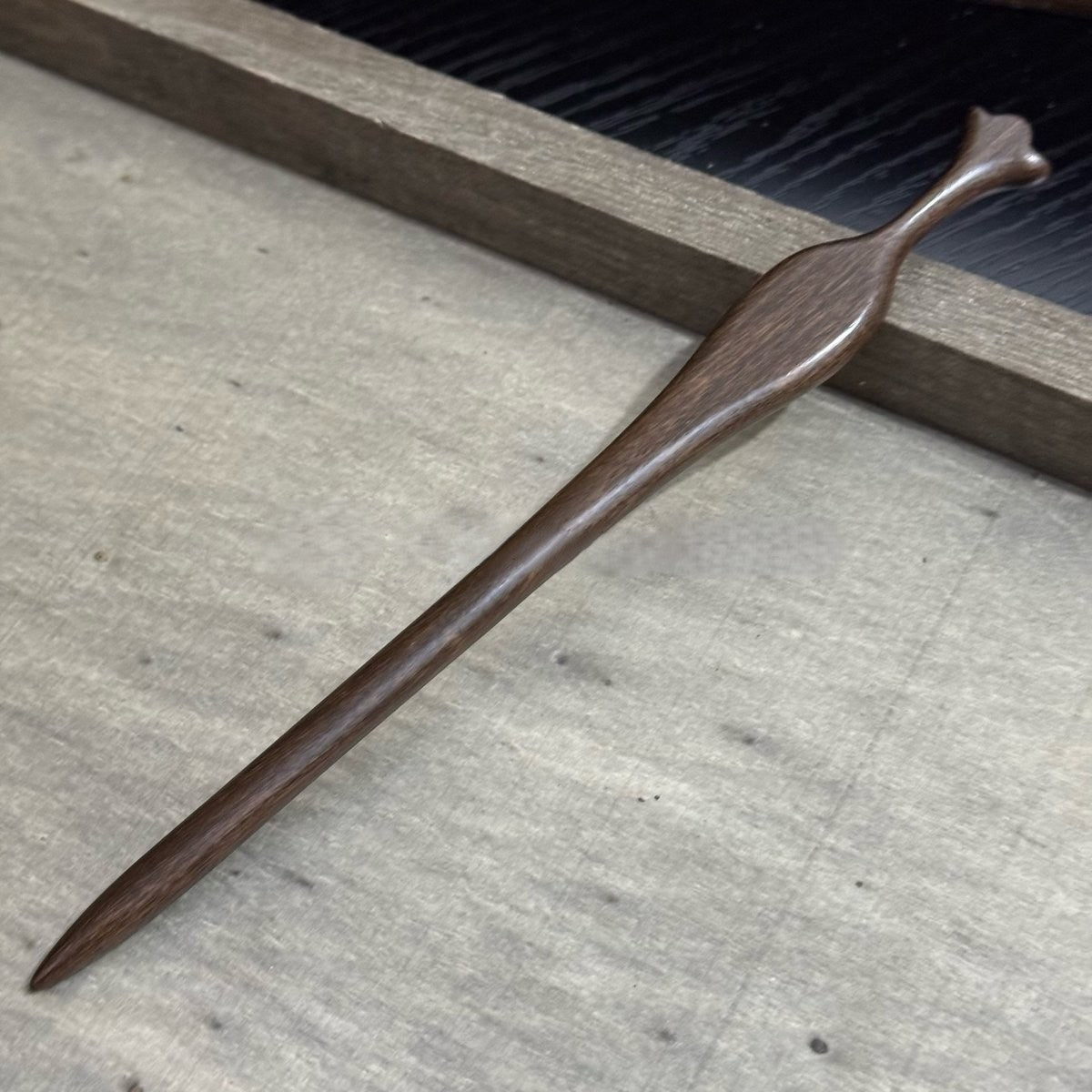 Natural Big-Leaf Rosewood Hair Stick Set - 18cm Carved Designs #18cm国标大叶紫檀