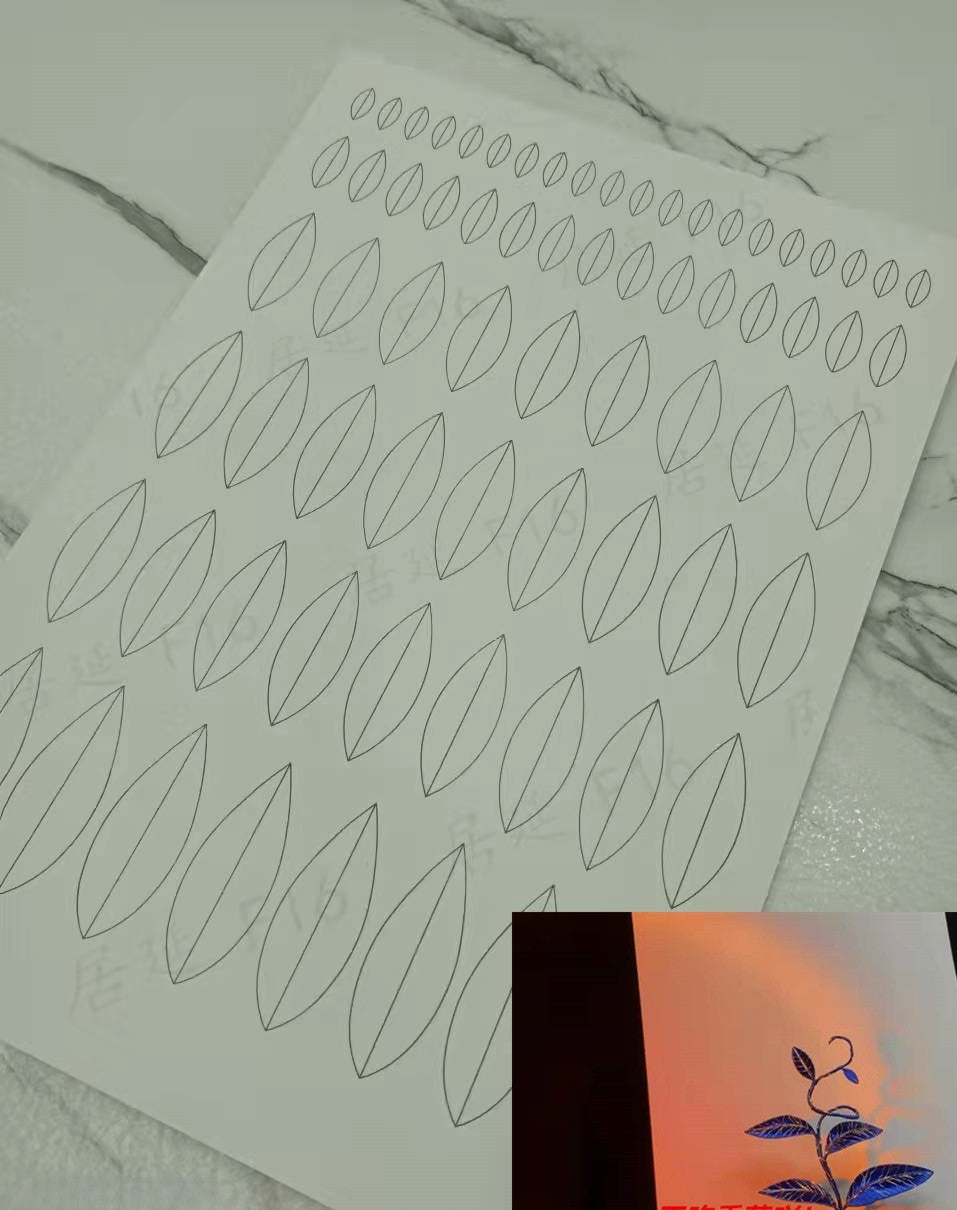 JY DIY Chanhua Paper Template for Traditional Hair Accessories - F Series