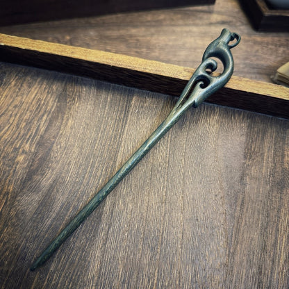 Natural Argentine Green Sandalwood Hair Stick Set - Heartwood of Green Sandalwood #绿檀发簪合集