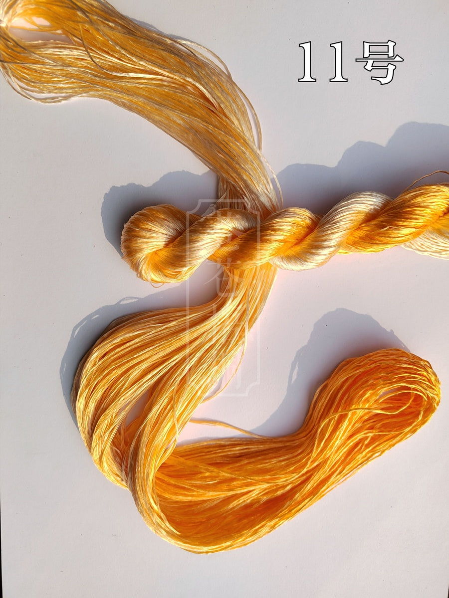 10g Gradient Suzhou Embroidery Thick Filament Slightly Twisted Mulberry Silk Thread(Gradient 渐变色)