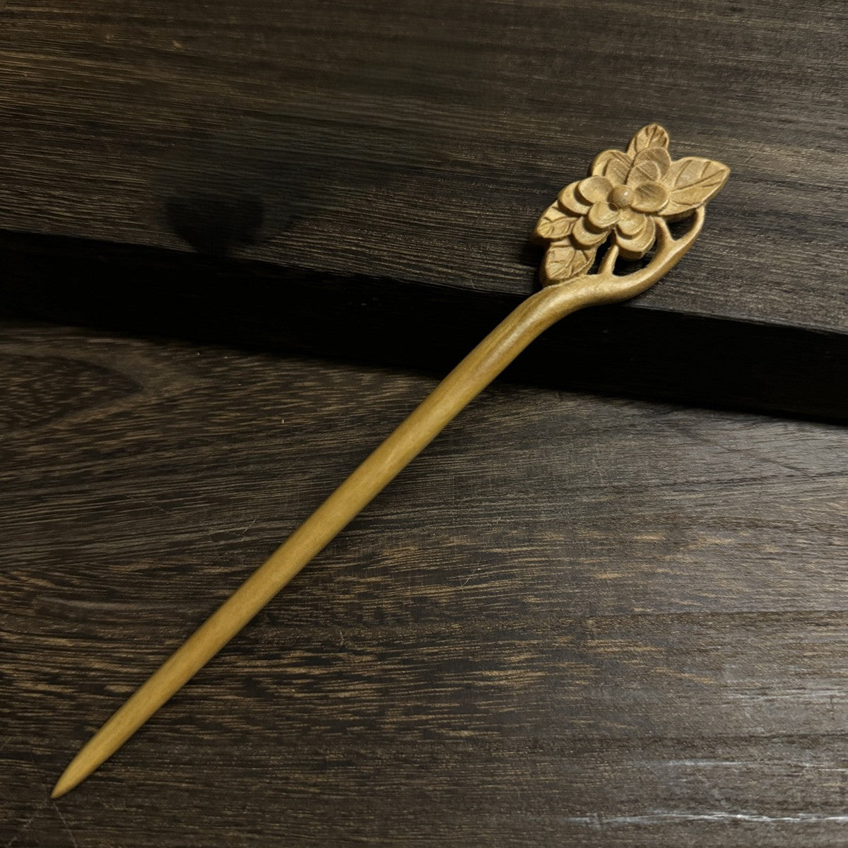 Natural Peach Wood Hair Stick Set - Assorted Floral and Nature Designs Hairpins #桃木发簪合集