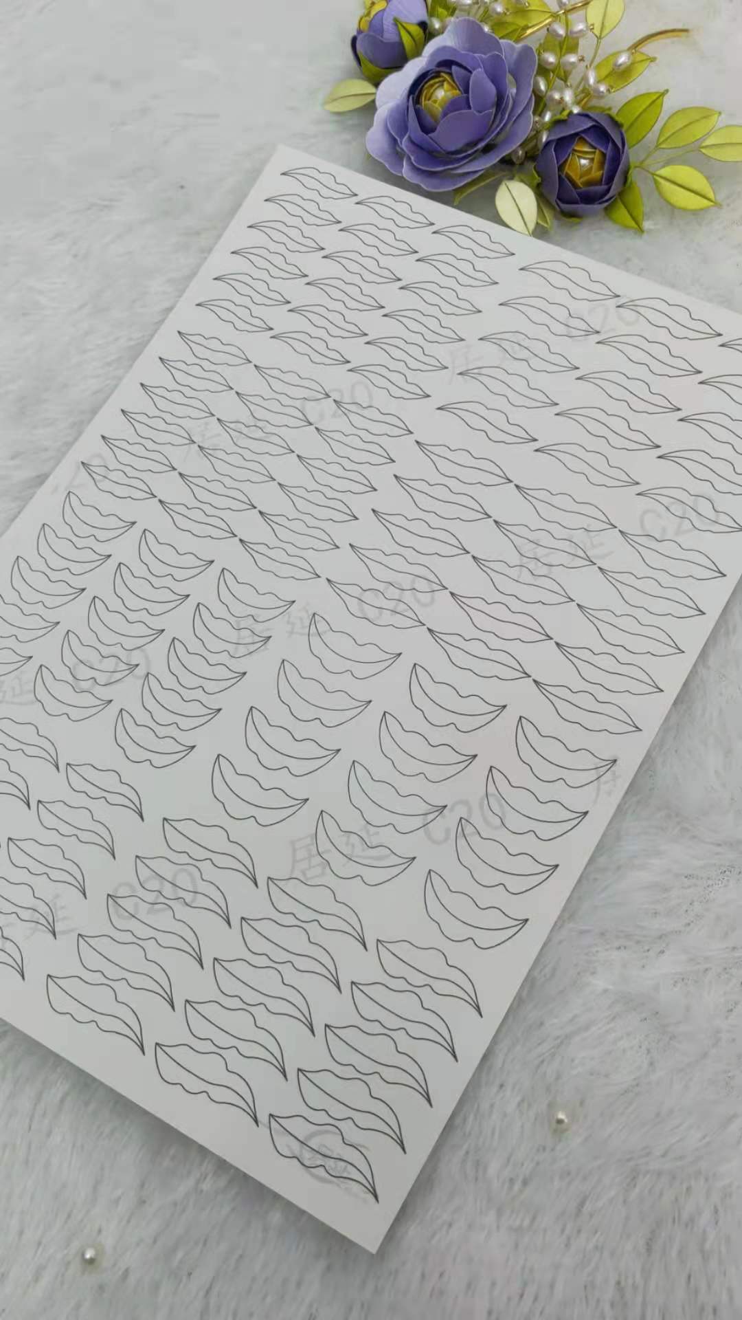 JY DIY Chanhua Paper Template for Traditional Hair Accessories - C Series