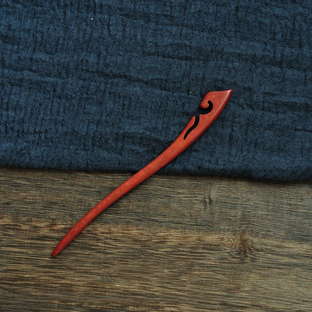 Natural Red Sandalwood Hair Stick Set - Assorted Designs 18cm Hairpins #红檀木发簪合集