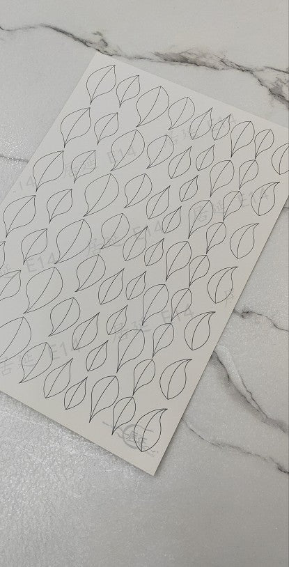 JY DIY Chanhua Paper Template for Traditional Hair Accessories - E Series