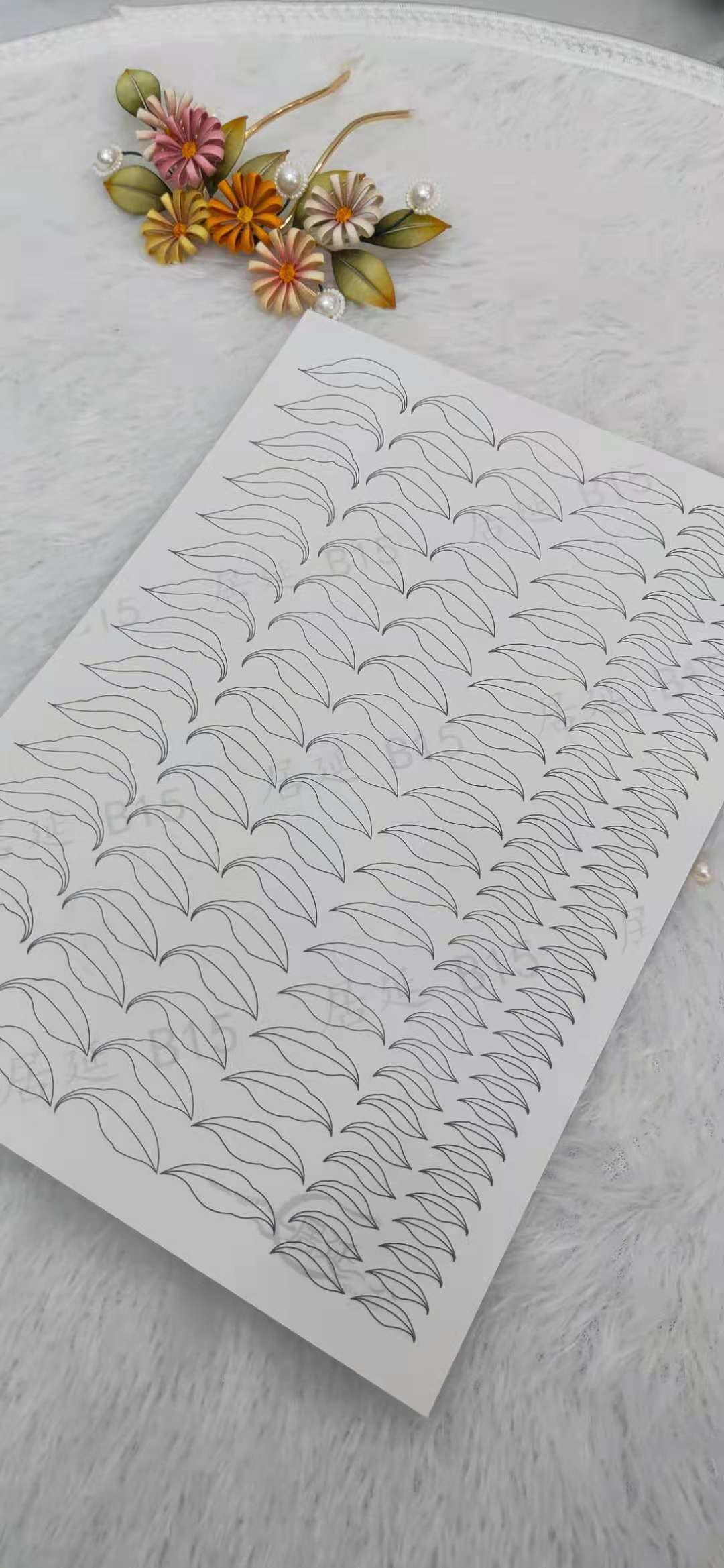 JY DIY Chanhua Paper Template for Traditional Hair Accessories - B Series