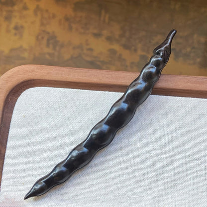 Natural Carved Wood Hair Stick | Sandalwood Hairpin for Styling & DIY Crafts