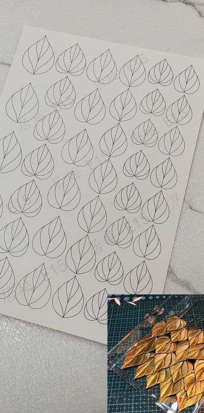 JY DIY Chanhua Paper Template for Traditional Hair Accessories - E Series