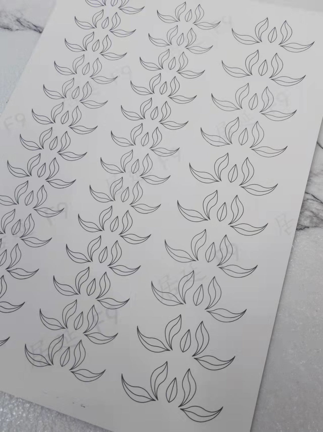 JY DIY Chanhua Paper Template for Traditional Hair Accessories - F Series