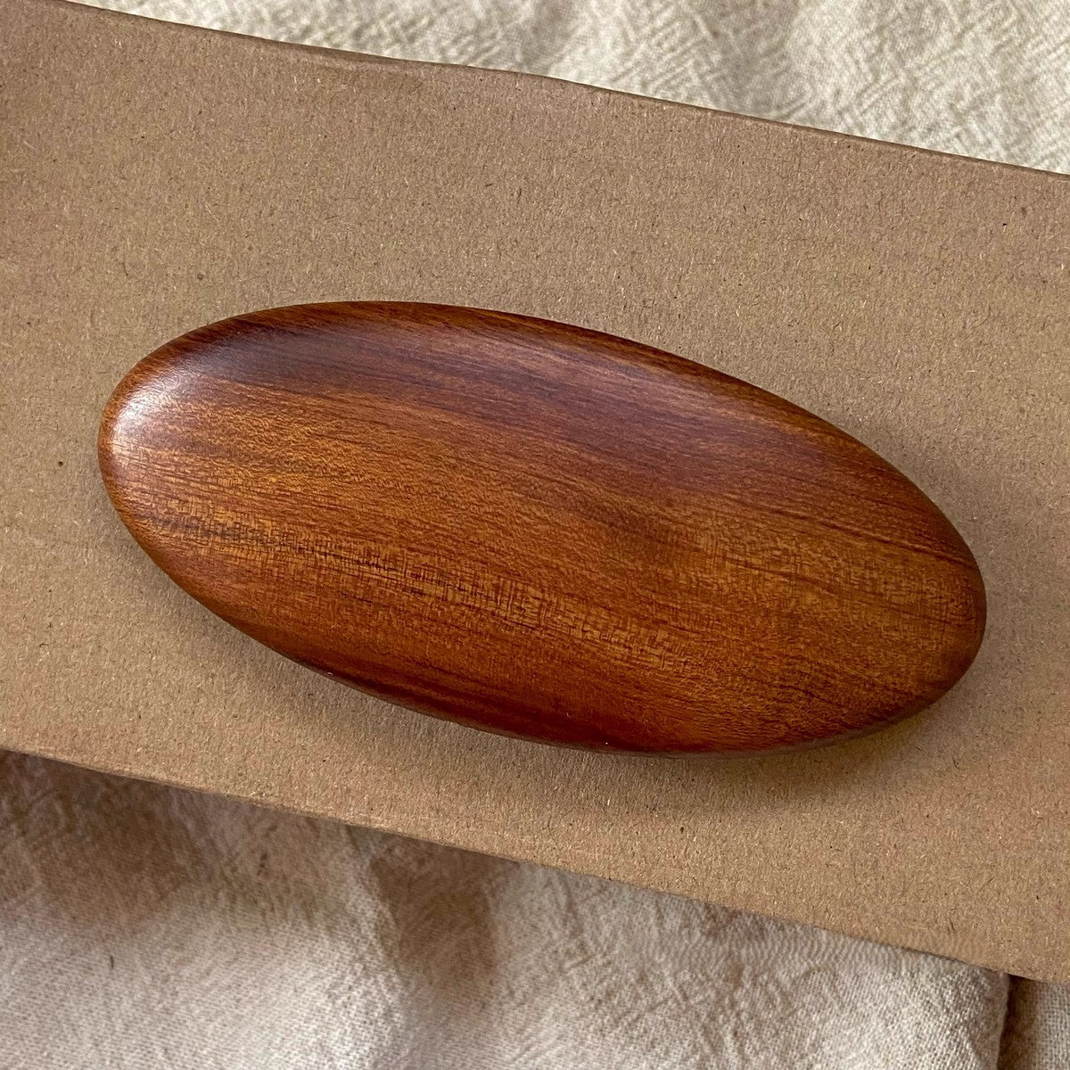 Natural African Blackwood and Red Sandalwood Hair Clip Set - Assorted Barrettes #檀木发夹