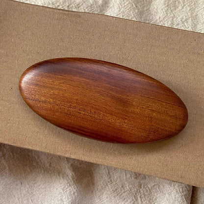 Natural African Blackwood and Red Sandalwood Hair Clip Set - Assorted Barrettes #檀木发夹