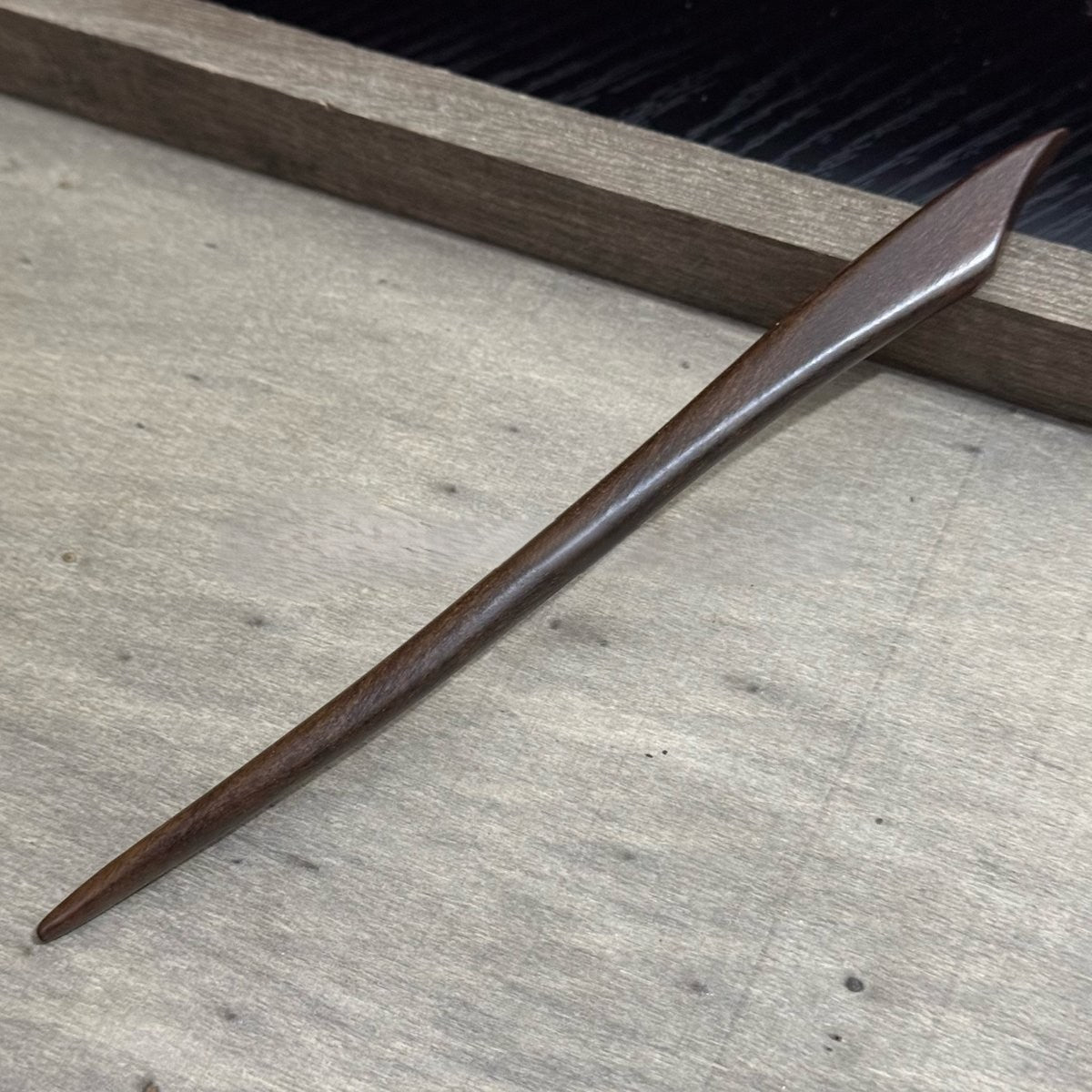 Natural Big-Leaf Rosewood Hair Stick Set - 18cm Carved Designs #18cm国标大叶紫檀