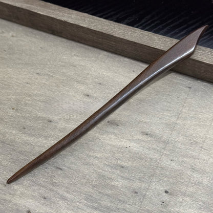 Natural Big-Leaf Rosewood Hair Stick Set - 18cm Carved Designs #18cm国标大叶紫檀