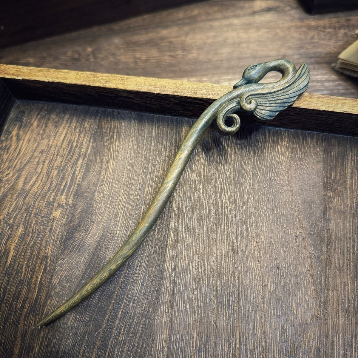 Natural Argentine Green Sandalwood Hair Stick Set - Heartwood of Green Sandalwood #绿檀发簪合集