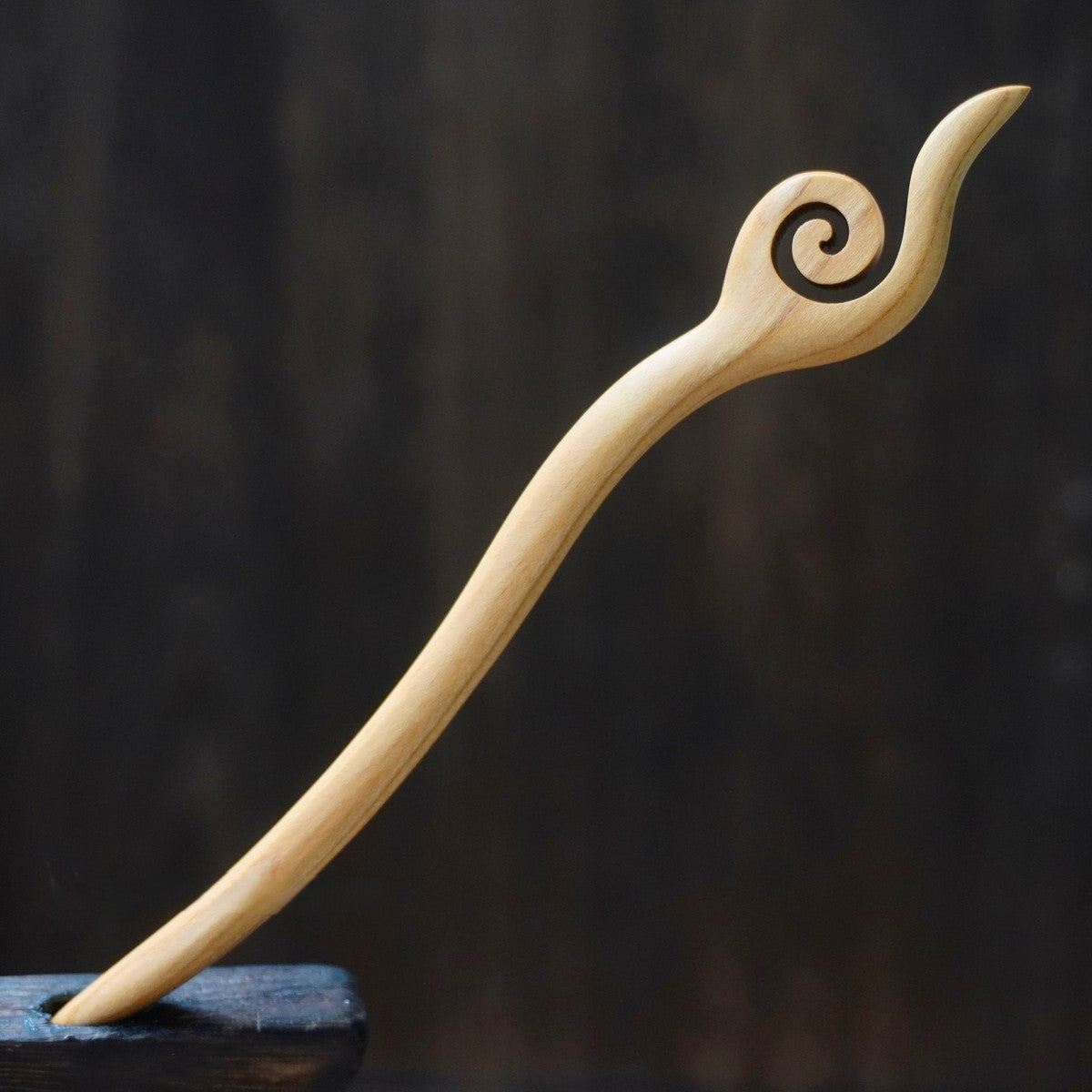 Natural Peach Wood Hair Stick Set - Assorted Abstract Designs 15cm Hairpins #15cm桃木发簪