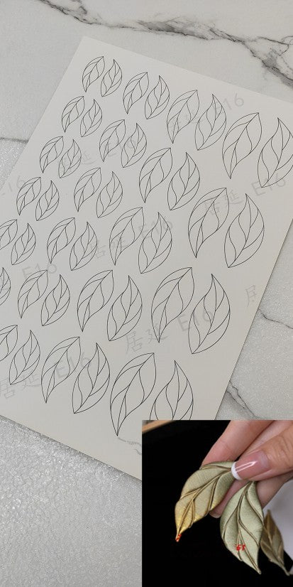 JY DIY Chanhua Paper Template for Traditional Hair Accessories - E Series