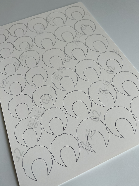 JY DIY Chanhua Paper Template for Traditional Hair Accessories - G Series