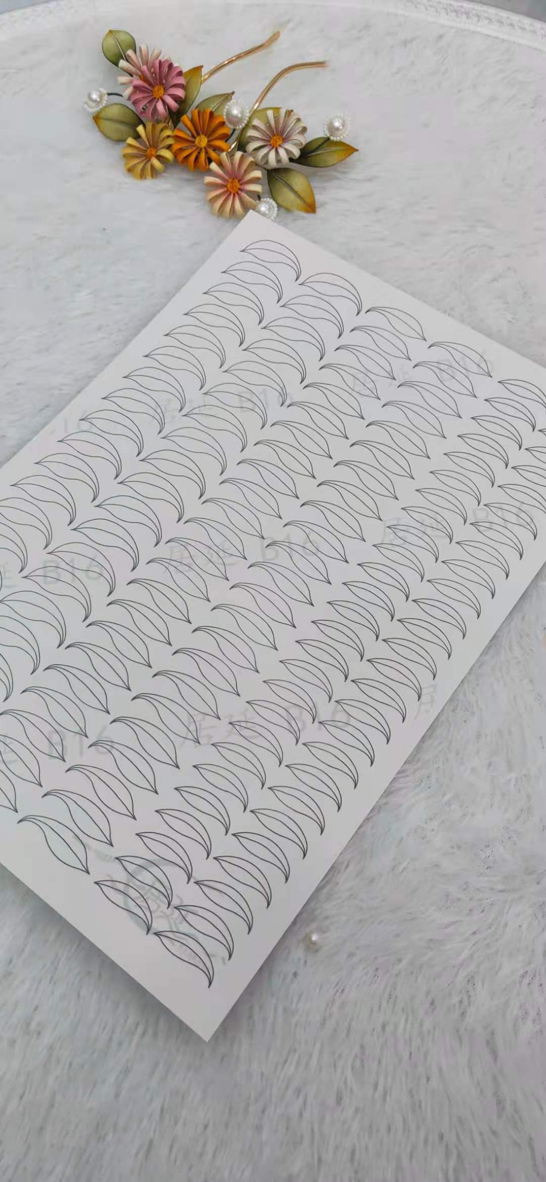 JY DIY Chanhua Paper Template for Traditional Hair Accessories - B Series