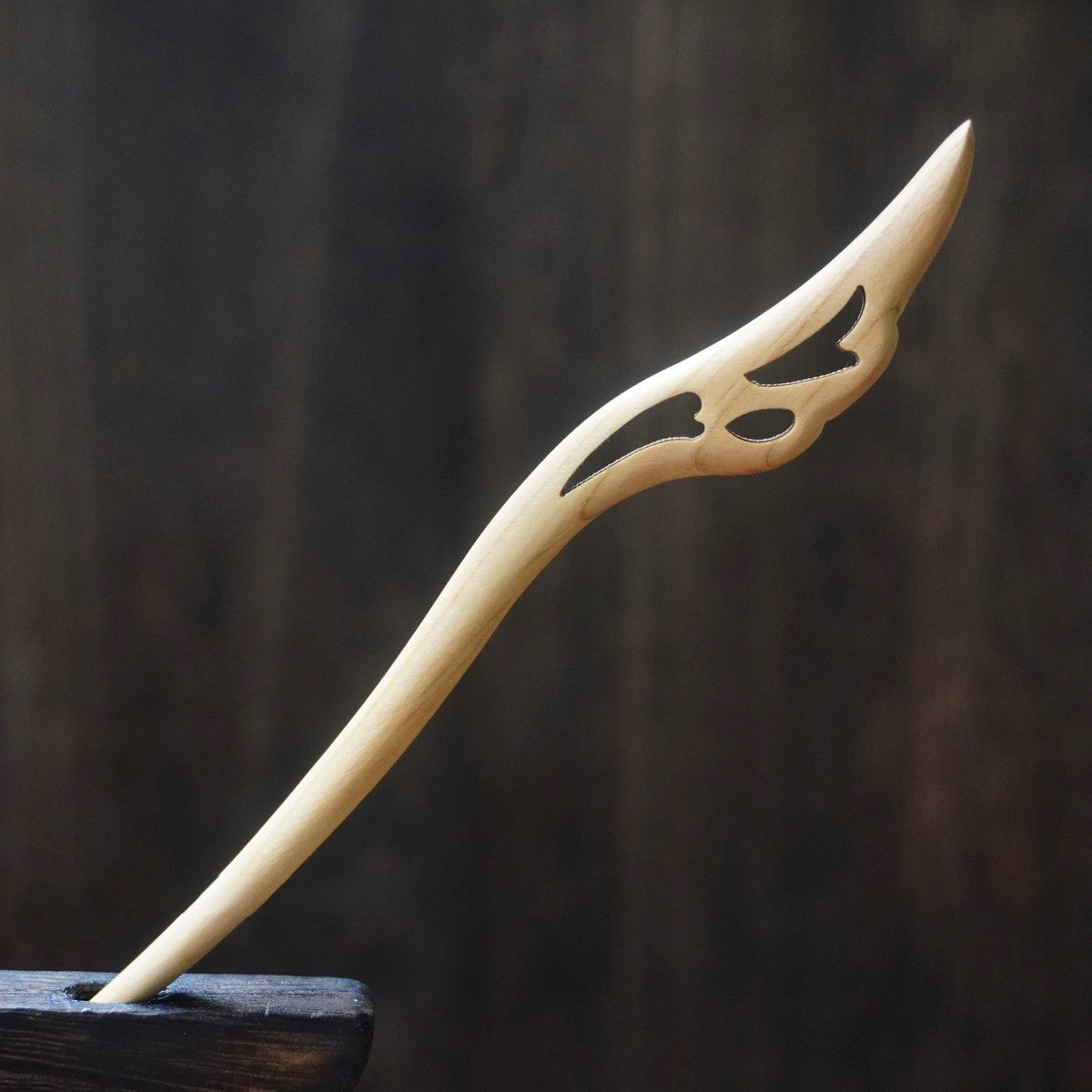 Natural Peach Wood Hair Stick Set - Assorted Abstract Designs 15cm Hairpins #15cm桃木发簪