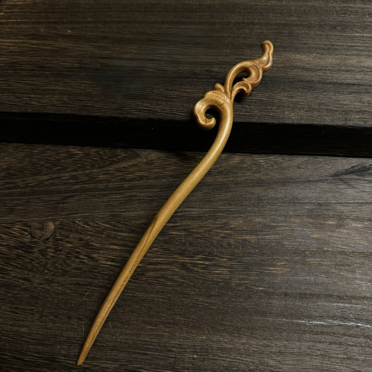 Natural Peach Wood Hair Stick Set - Assorted Floral and Nature Designs Hairpins #桃木发簪合集