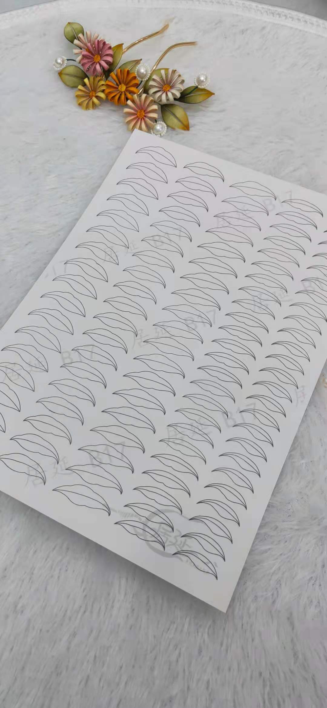 JY DIY Chanhua Paper Template for Traditional Hair Accessories - B Series