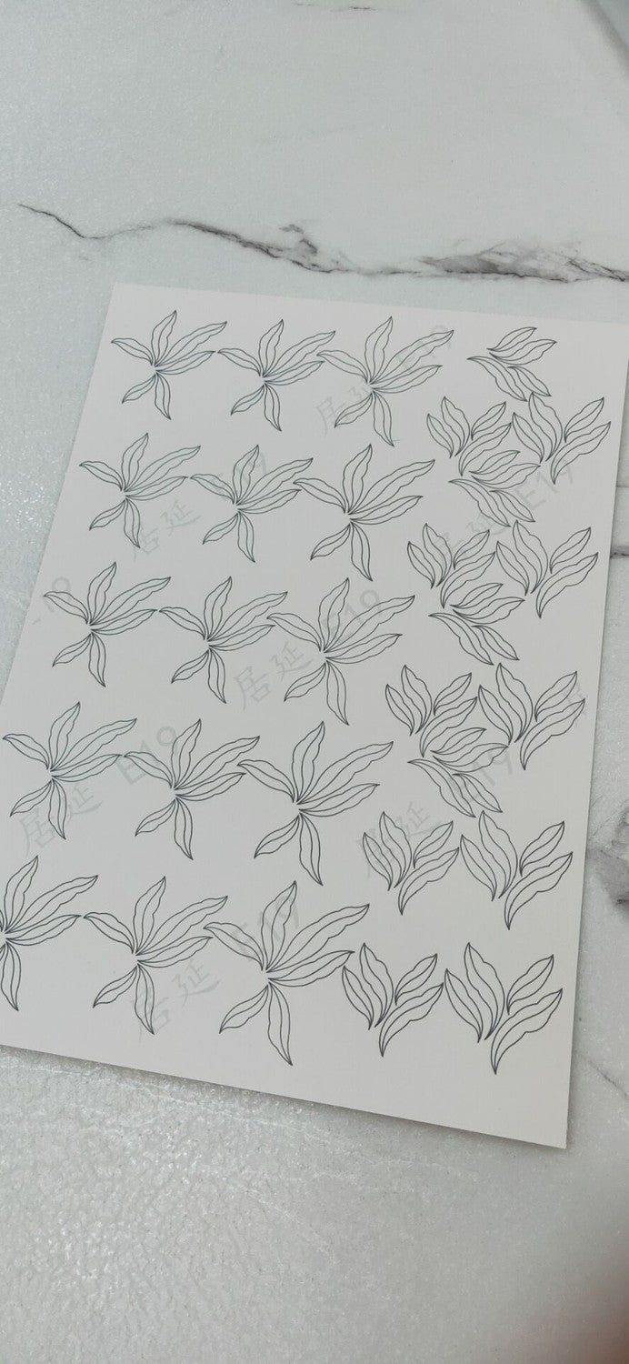 JY DIY Chanhua Paper Template for Traditional Hair Accessories - E Series