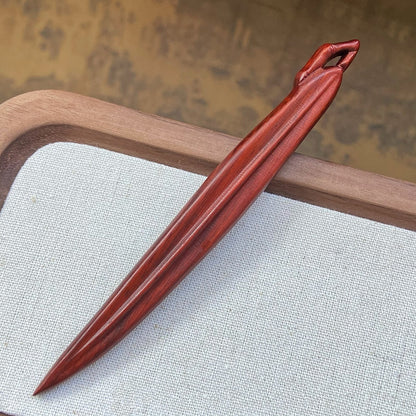 Natural Carved Wood Hair Stick | Sandalwood Hairpin for Styling & DIY Crafts