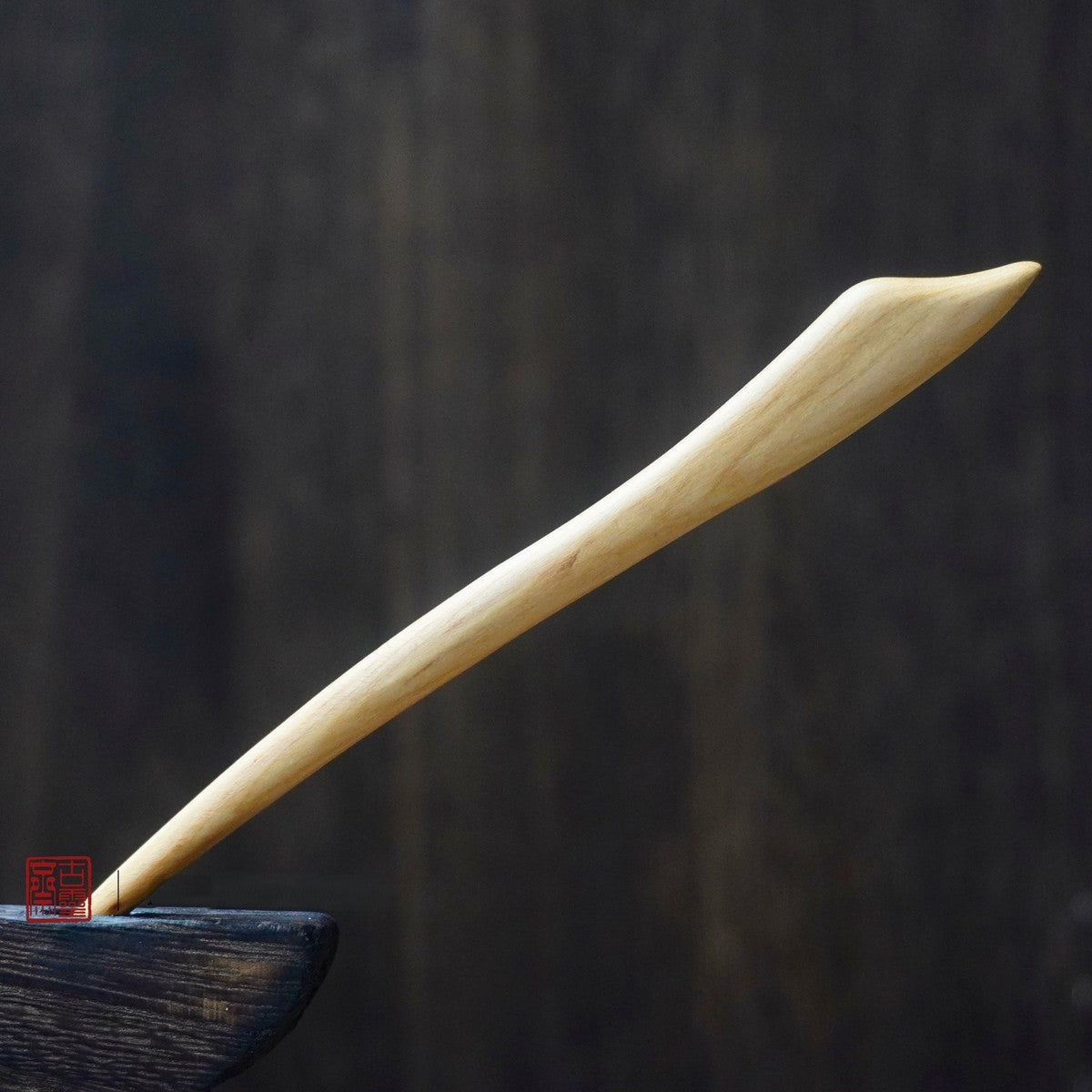 Natural Peach Wood Hair Stick Set - Assorted Abstract Designs 15cm Hairpins #15cm桃木发簪