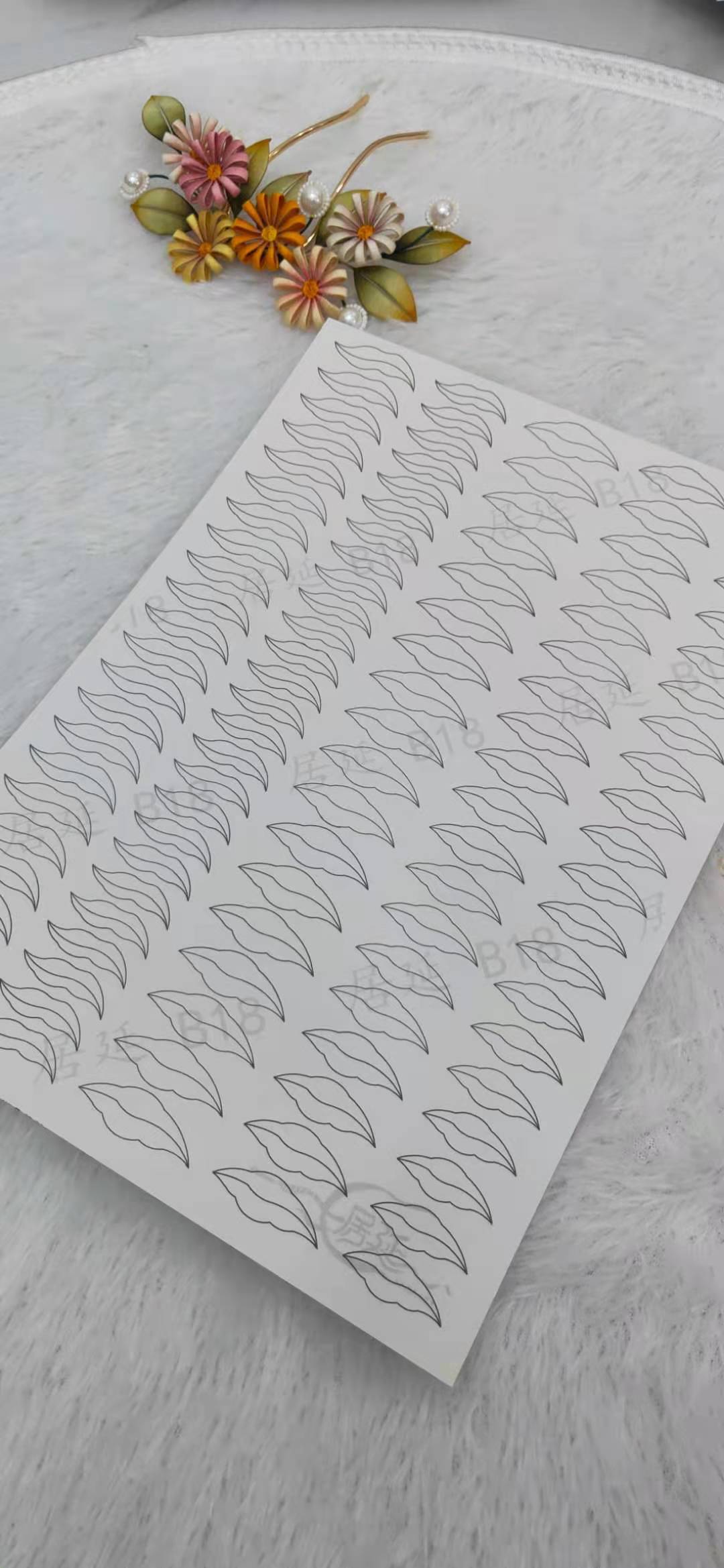 JY DIY Chanhua Paper Template for Traditional Hair Accessories - B Series