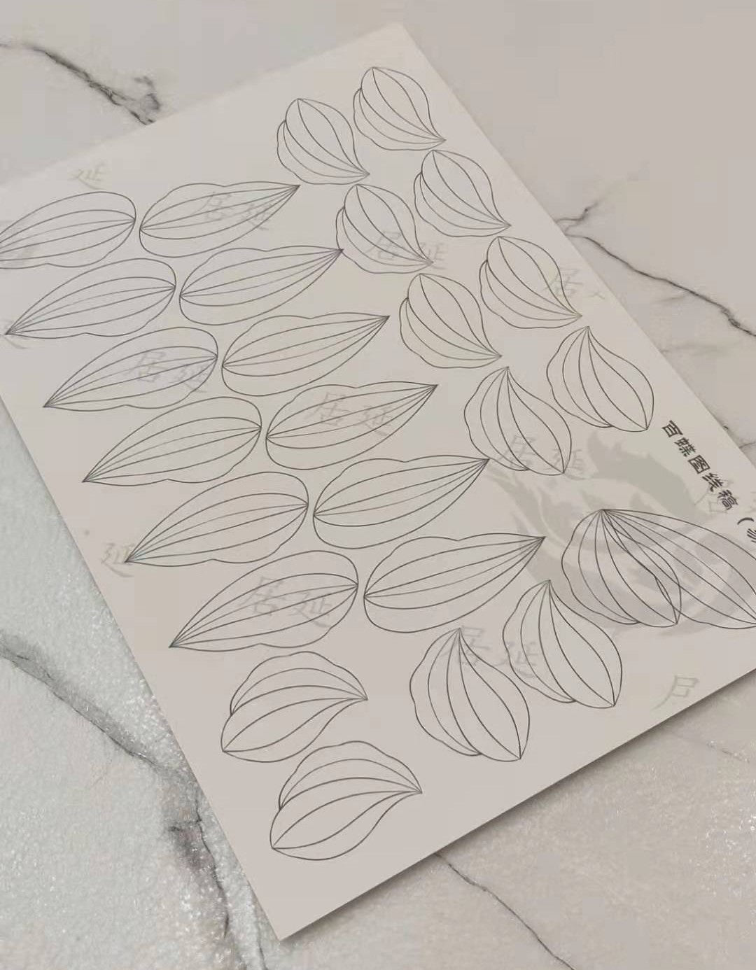 JY DIY Chanhua Paper Template for Traditional Hair Accessories - 易 Series