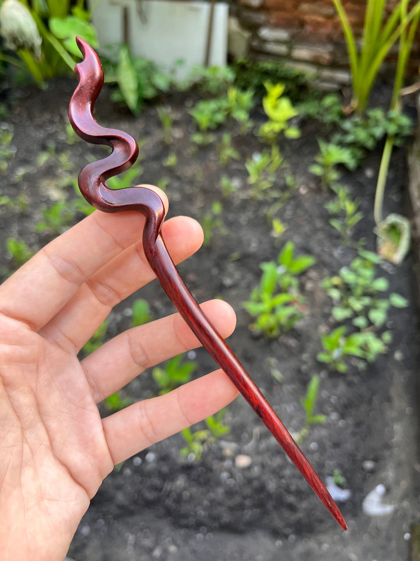 Natural Burmese Rosewood Hair Stick - Carved Wooden Hairpin Set for Women (小叶紫檀)