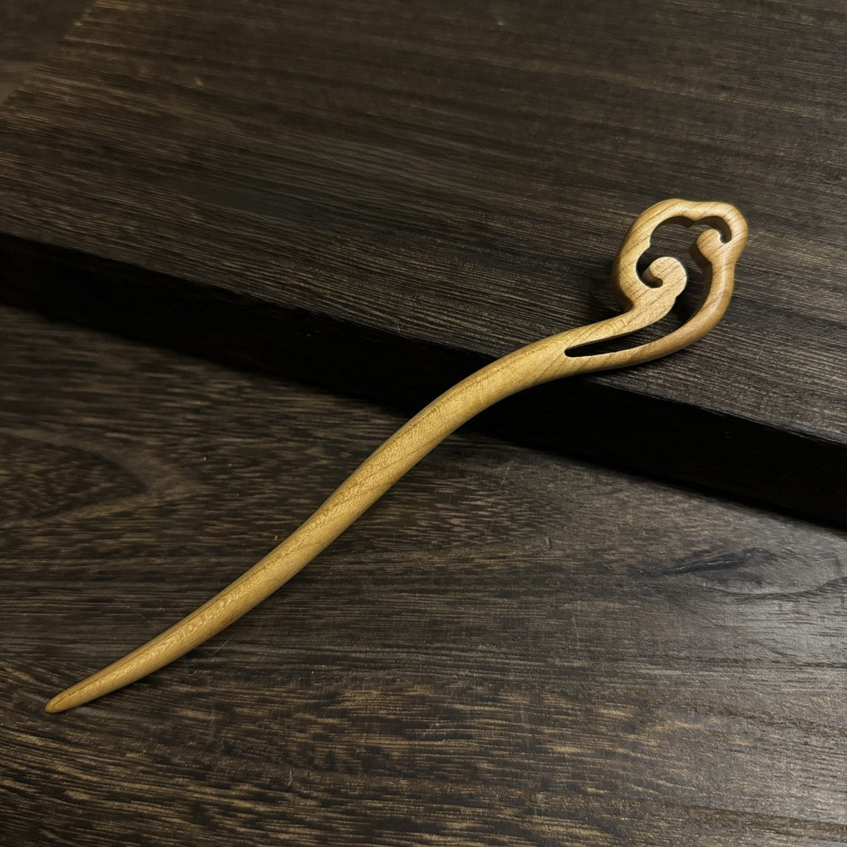 Natural Aged Peach Wood Hair Stick Set - Assorted Floral and Nature Designs Hairpins #老桃木簪合集