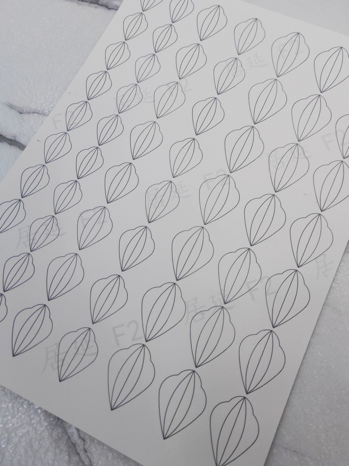 JY DIY Chanhua Paper Template for Traditional Hair Accessories - F Series