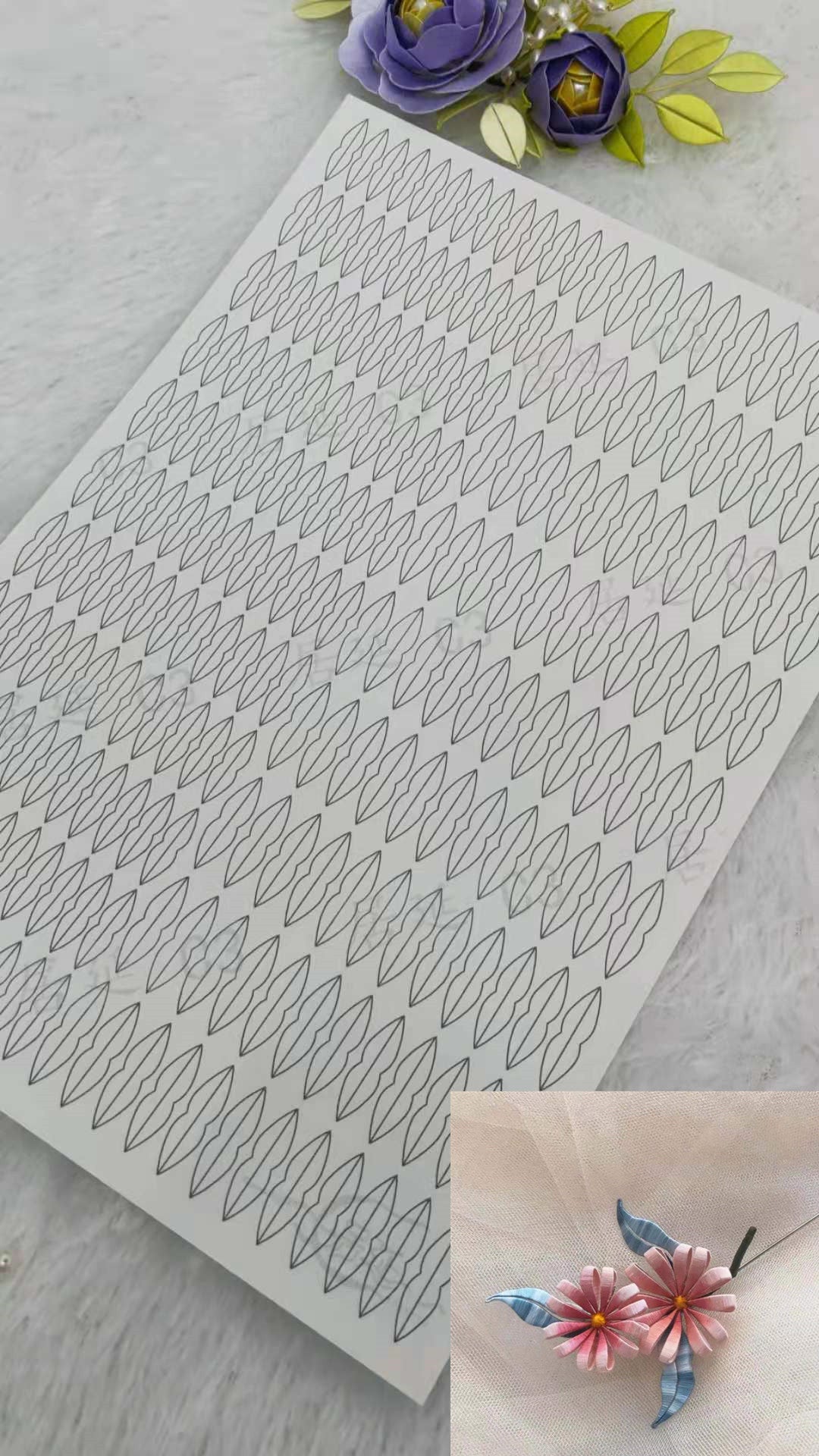 JY DIY Chanhua Paper Template for Traditional Hair Accessories - C Series