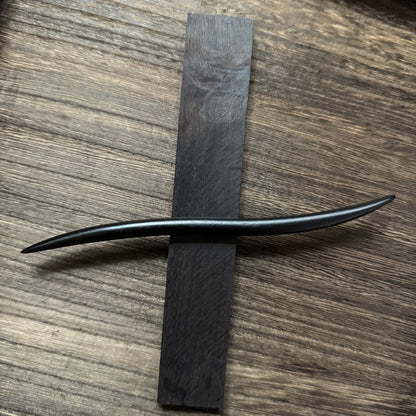 African Blackwood Hair Pin - 18cm Wooden Hair Stick for Updos & DIY Crafting