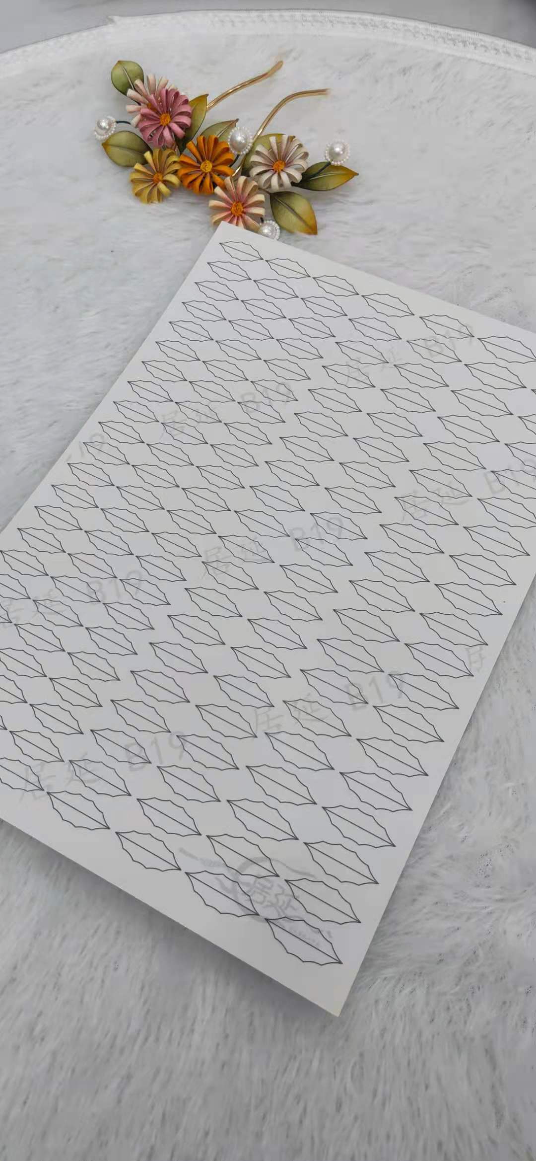 JY DIY Chanhua Paper Template for Traditional Hair Accessories - B Series