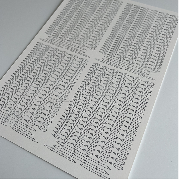 JY DIY Chanhua Paper Template for Traditional Hair Accessories - Super Small Size Series