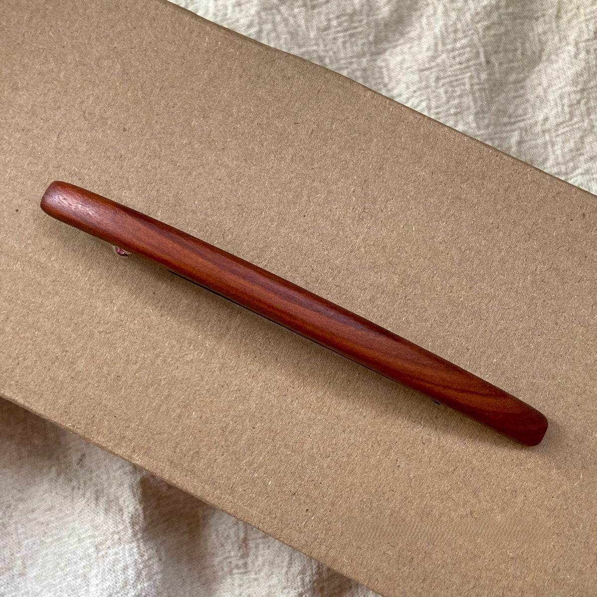 Natural African Blackwood and Red Sandalwood Hair Clip Set - Assorted Barrettes #檀木发夹