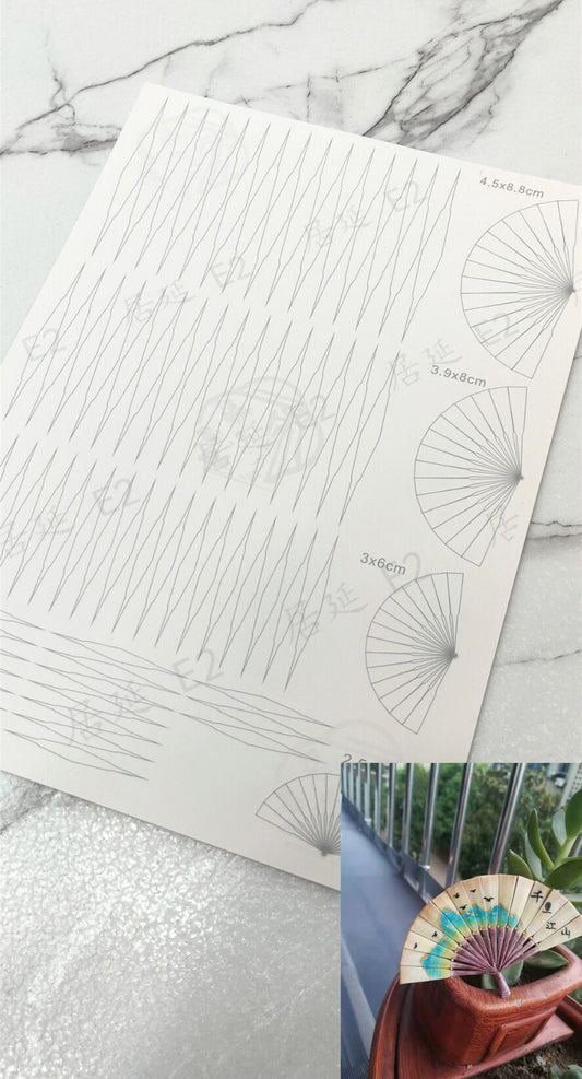 JY DIY Chanhua Paper Template for Traditional Hair Accessories - E Series