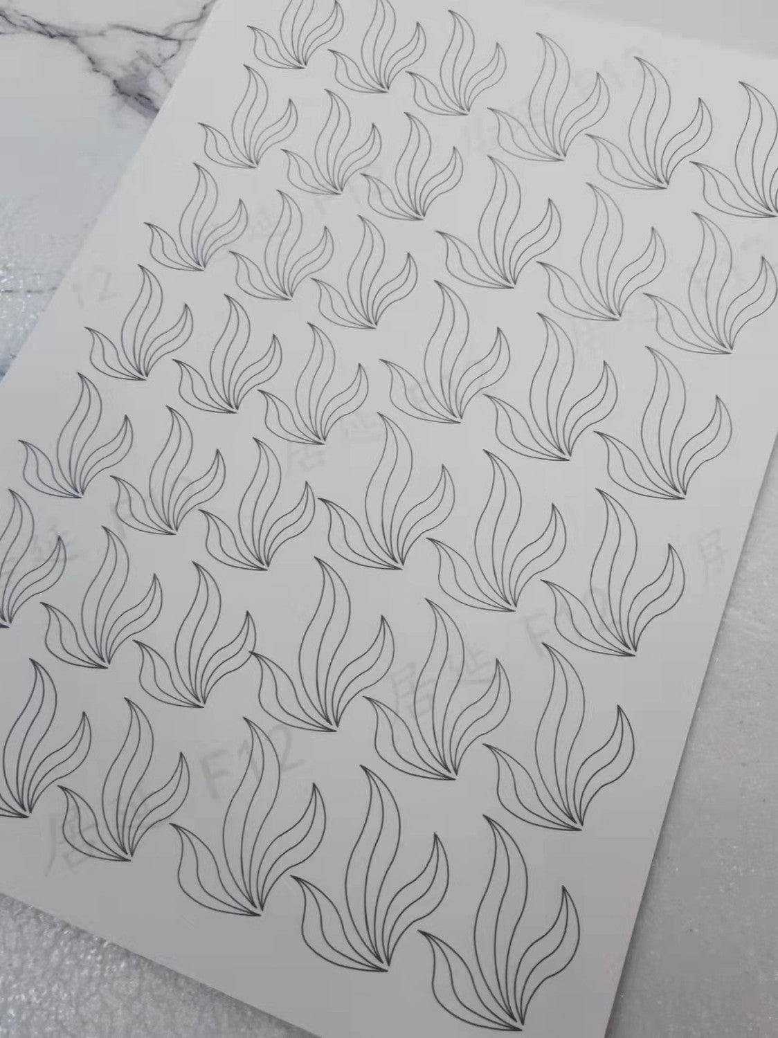 JY DIY Chanhua Paper Template for Traditional Hair Accessories - F Series